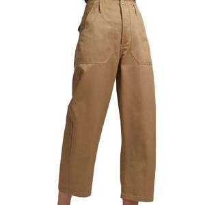 JONES Women’s Camel solid color Wide Crop Ultra High pants size 12 (X large)